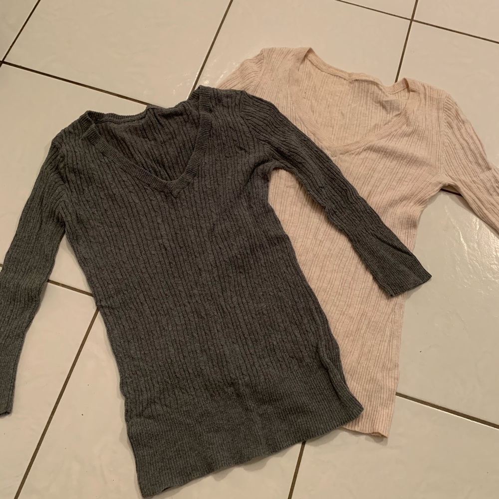 Casual deep v sweater